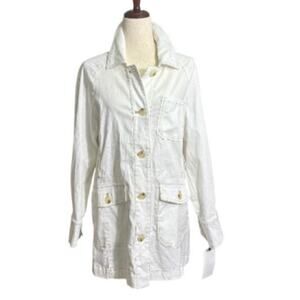 NWT Bagatelle White Utility Jacket Size Large T1